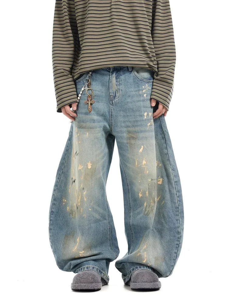 “Marcel” Graffiti Baggy Jeans