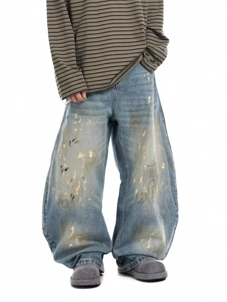 “Marcel” Graffiti Baggy Jeans