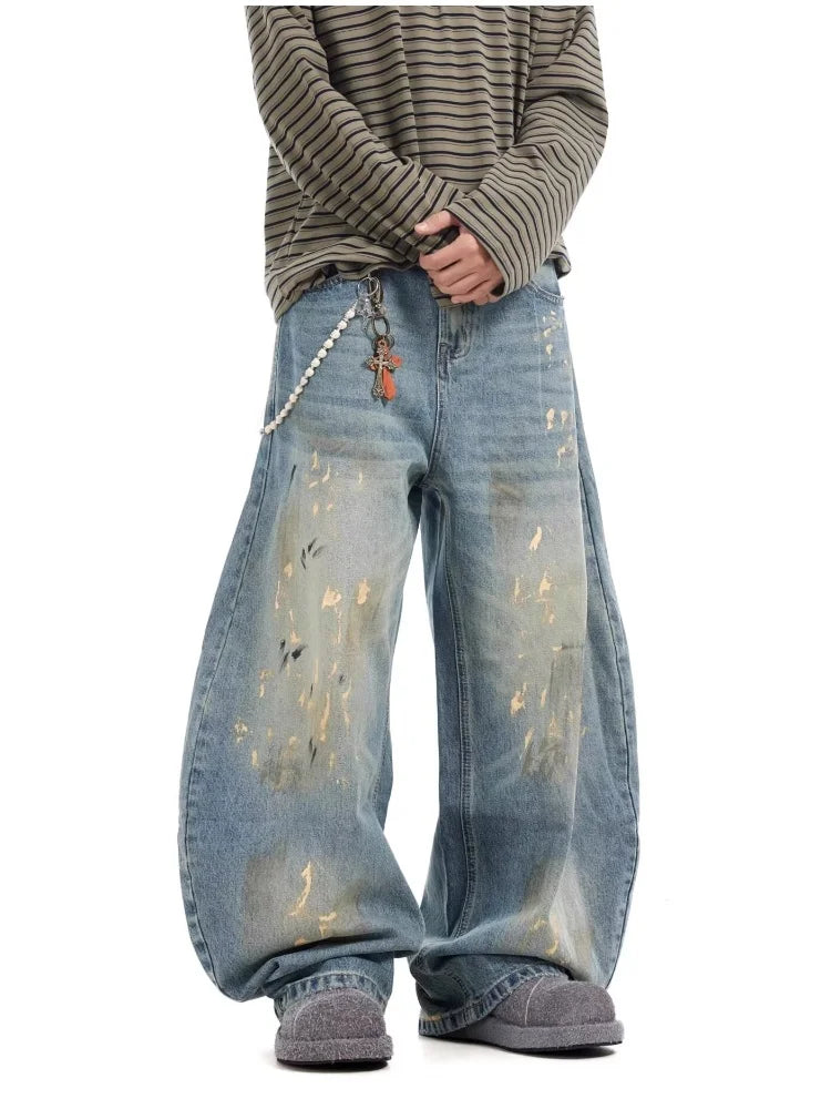 “Marcel” Graffiti Baggy Jeans