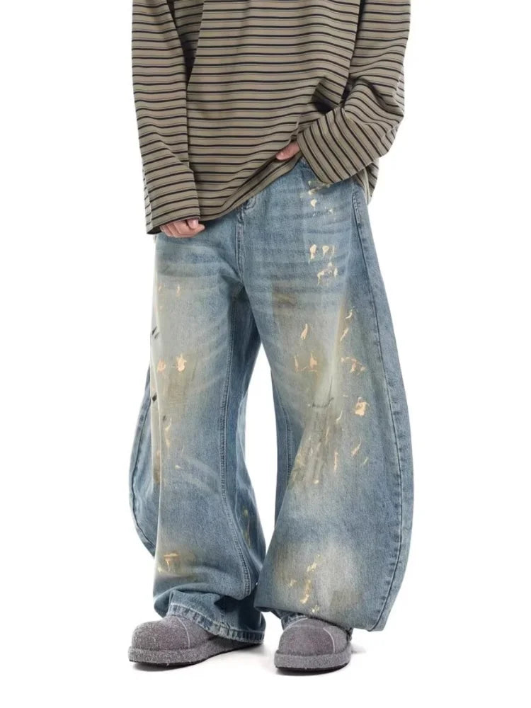 “Marcel” Graffiti Baggy Jeans