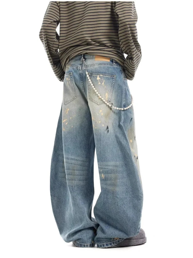 “Marcel” Graffiti Baggy Jeans