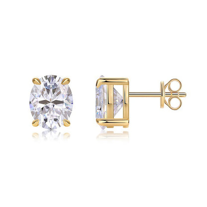 1-4Ct Oval Cut Moissanite Stud Earring for Women Men D Color Sparkling Diamond 925 Sterling Silver Ear Studs Party Jewelry Gifts